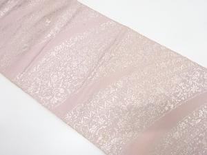 アンティーク　青海波に花唐草模様織り出し袋帯（材料）